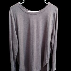 Athleta Heathered Light Purple Long Sleeve Top